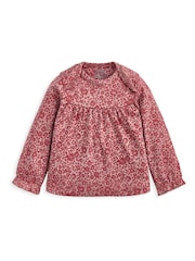 Mamas & Papas Pink Nostalgic Floral Print Jersey Pyjamas - Image 3 of 4