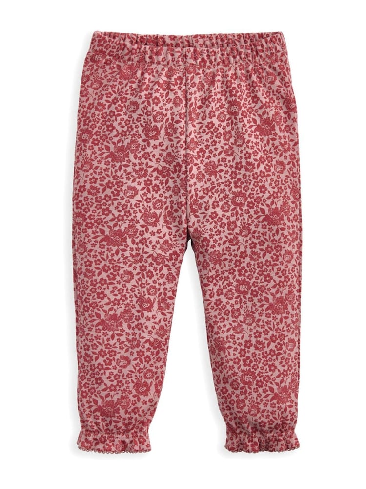Mamas & Papas Pink Nostalgic Floral Print Jersey Pyjamas - Image 4 of 4