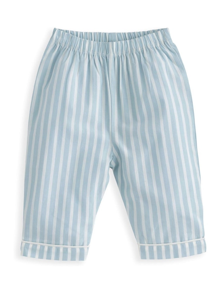 Mamas & Papas Green Striped Woven Pyjamas - Image 3 of 3