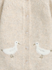 Mamas & Papas Duck Knitted Brown Romper - Image 2 of 3