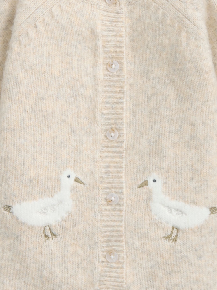 Mamas & Papas Duck Knitted Brown Romper - Image 2 of 3 Mamas & Papas Duck Knitted Brown Romper - Image 2 of 3