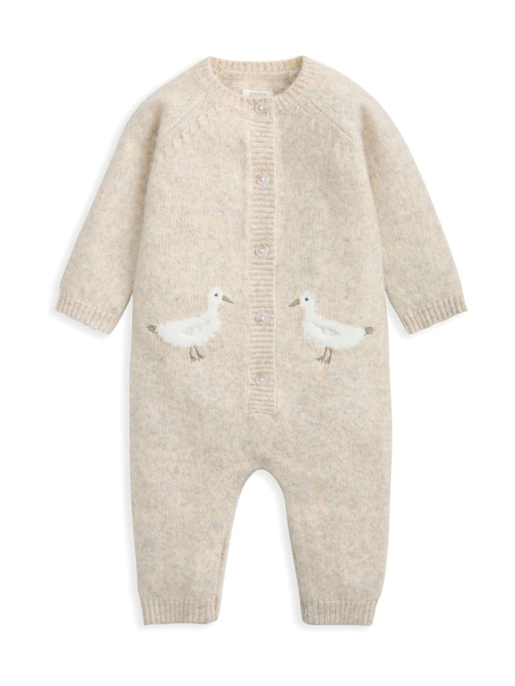 Mamas & Papas Duck Knitted Brown Romper - Image 3 of 3 Mamas & Papas Duck Knitted Brown Romper - Image 3 of 3