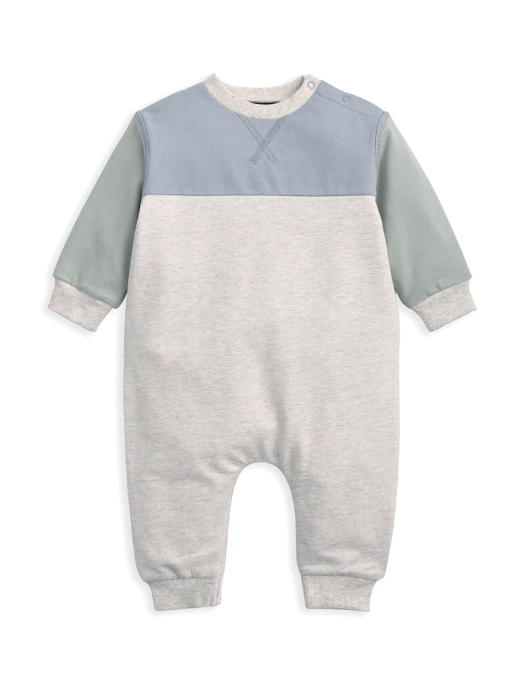 Mamas & Papas Colour Block Brown Romper - Slika 3 iz 3