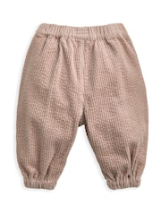 Mamas & Papas Pink Cord Trousers with Scalloped Edge Pockets - Image 3 of 3