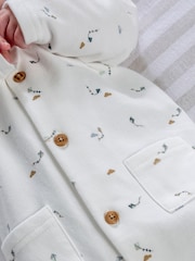 Mamas & Papas Kite Print White Sleepsuit - Image 2 of 7