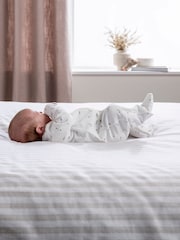 Mamas & Papas Kite Print White Sleepsuit - Image 3 of 7
