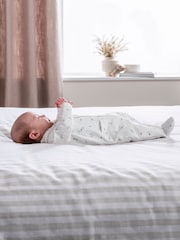 Mamas & Papas Kite Print White Sleepsuit - Image 6 of 7