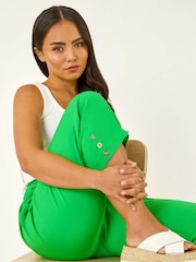 Roman Green Petite Bengaline Cropped Trousers - Image 1 of 5