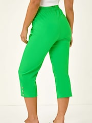 Roman Green Petite Bengaline Cropped Trousers - Image 3 of 5