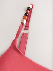 rust Rød - Badedrakt med vridde, rund hals og magekontroll - Bilde 10 av 10