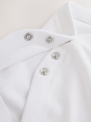 White Embroidered Bear Woven Dungaree and Bodysuit Baby Set (0mths-3yrs) - Image 10 of 10