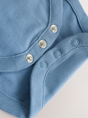 Blue Stripe Woven Dungaree and Bodysuit Set (0mths-2yrs) - Image 6 of 9