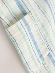 Blue Stripe Woven Dungaree and Bodysuit Set (0mths-2yrs) - Image 7 of 9