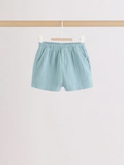 Blue/Brown Woven Shorts Baby 3 Pack (0mths-2yrs) - Image 5 of 9