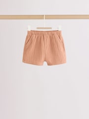 Blue/Brown Woven Shorts Baby 3 Pack (0mths-2yrs) - Image 6 of 9
