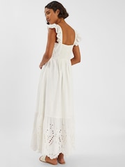 Accessorize Sleeveless Frilly Broderie Maxi Dress - Imagem 2 de 4