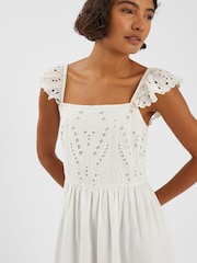 Accessorize Sleeveless Frilly Broderie Maxi Dress - Imagem 3 de 4