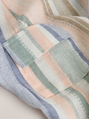 Blue Stripe Woven Baby Romper (0mths-2yrs) - Image 5 of 6