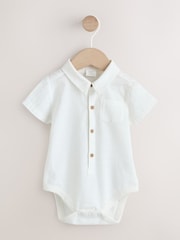 Sage Green Shirt Body Shorts and Braces Baby Set 3 Piece (0mths-2yrs) - Image 2 of 9