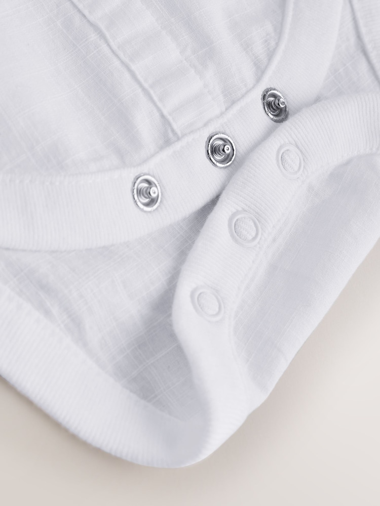 白色 - Short Sleeve Baby Shirt Bodysuit (0mths-3yrs) - 圖片 5/5 白色 - Short Sleeve Baby Shirt Bodysuit (0mths-3yrs) - 圖片 5/5