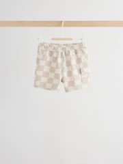 Grey/Neutral Checkeboard - Jersey Baby Shorts 3 Pack (0mths-2yrs) - Bilde 2 av 11