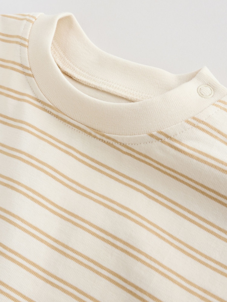 Mineral Blue/ Neutral/ Orange - Kurzarm-Baby-T-Shirts, 4 er-Pack (0Monate–2Jahre) - Bild 14 von 14