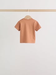 Mineral Blue/ Neutral/ Orange - Kurzarm-Baby-T-Shirts, 4 er-Pack (0Monate–2Jahre) - Bild 7 von 14