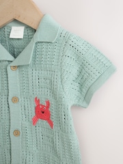 Green Sea Characters - Barboteuse bébé en maille (0 mois à 3 ans) - Image 3 de 8