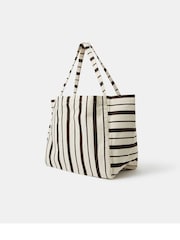 Accessorize Natural Palm Stripe Shopper Bag - Image 2 of 4