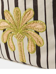 Accessorize Natural Palm Stripe Shopper Bag - Image 3 of 4