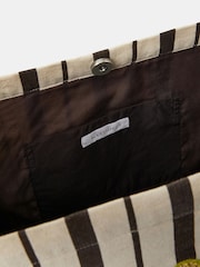 Accessorize Natural Palm Stripe Shopper Bag - Image 4 of 4