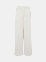 Accessorize White Mirror Embellished Wide Leg Trousers - Image 1 of 1