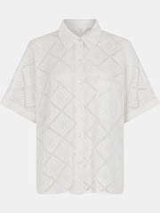 Accessorize White Short Sleeve Lace Shirt - Image 4 of 4