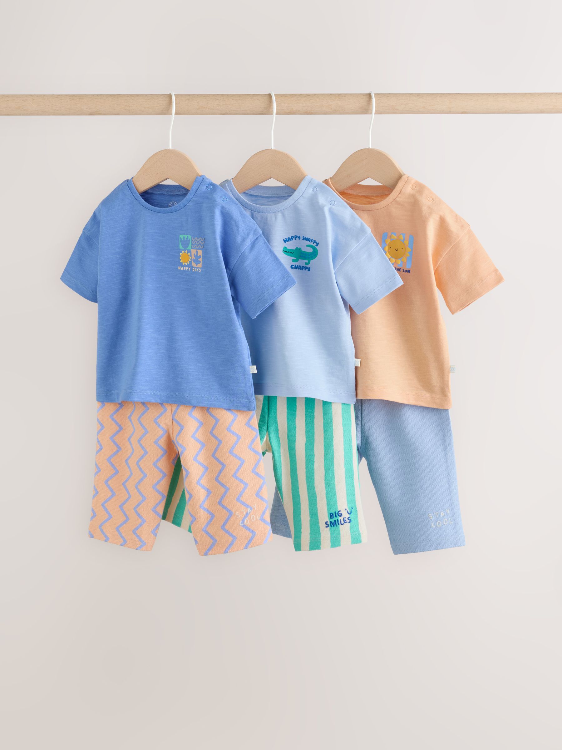 Blue - Top & Legging Baby 6 Piece Set (0mths-2yrs)