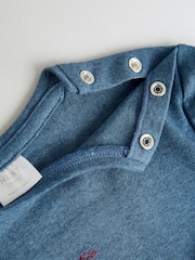 أزرق بحري - طقم من 6 قطع من بلوزة وبنطلون ضيق للبيبي (0شهر-3سنوات) - Image 14 of 15