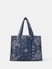 Accessorize Paisley Print Quilted Shopper Bag - Slika 1 iz 2