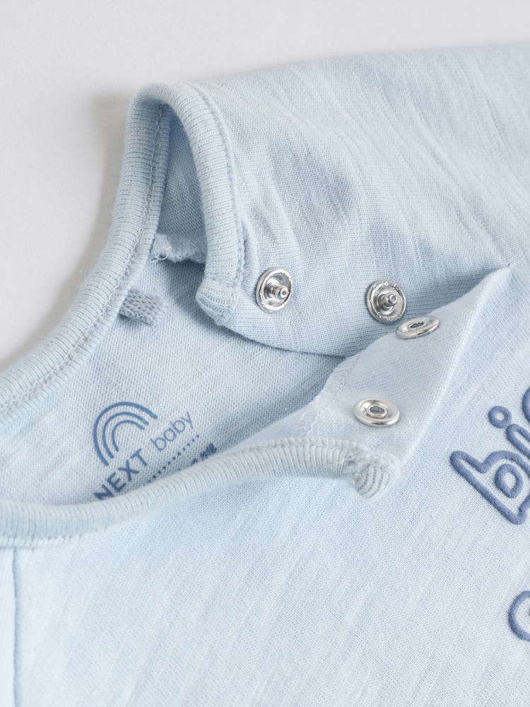 Blue/Ecru Milk Club - Tops and Shorts Baby Set 6 Piece (0mths-3yrs) - Imaginea 14 din 14