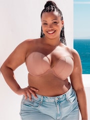 Curvy Kate Superhero Multiway Padded Plunge Brown Bra - Image 5 of 12