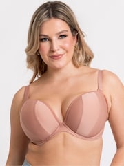 Curvy Kate Superhero Multiway Padded Plunge Brown Bra - Image 7 of 12