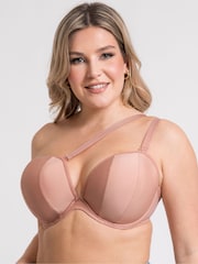 Curvy Kate Superhero Multiway Padded Plunge Brown Bra - Image 9 of 12