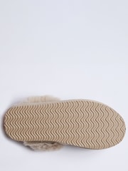 Boux Avenue Platform Suedette Mule Brown Slippers - Image 5 of 5