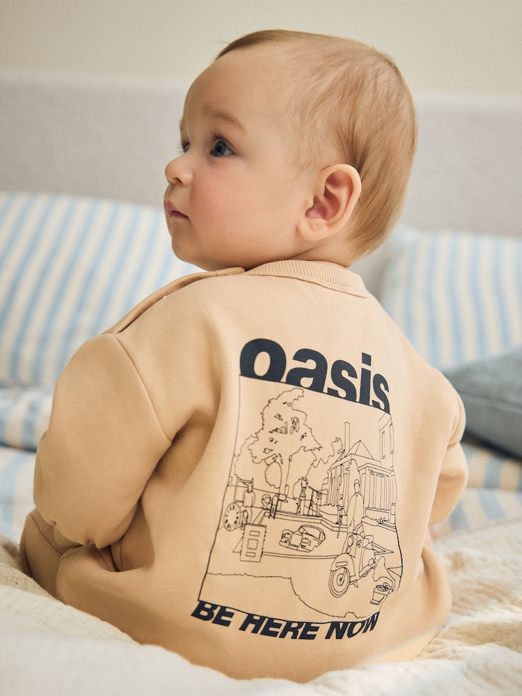 Neutral Oasis Sweat Baby Romper (0mths-3yrs) - Image 1 of 1