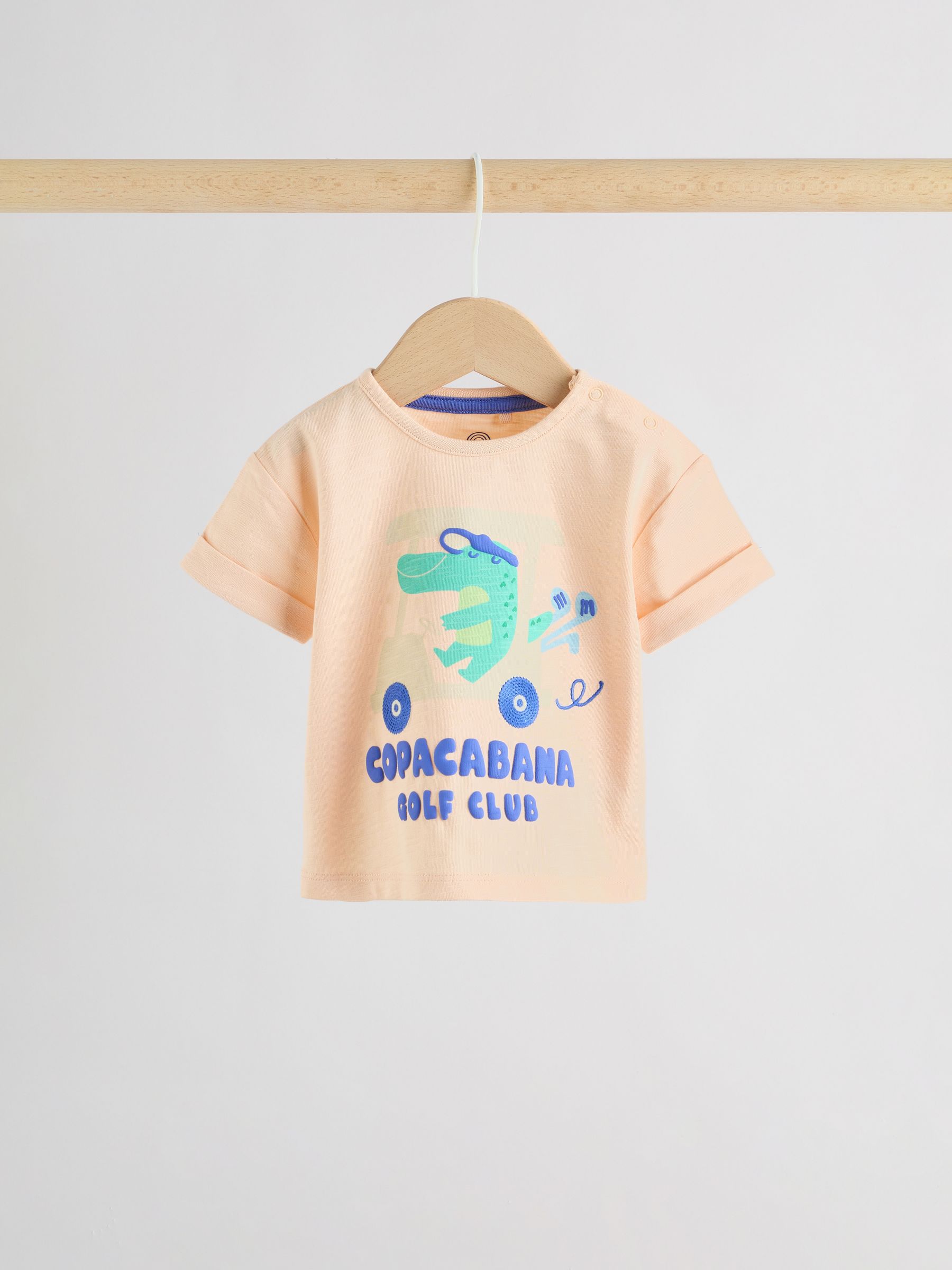 Buy Orange Crocodile Print Top and Shorts Baby Set (0mths-2yrs