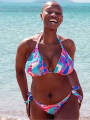 Curvy Kate Blue Ibiza String Bikini Top - Image 2 of 10