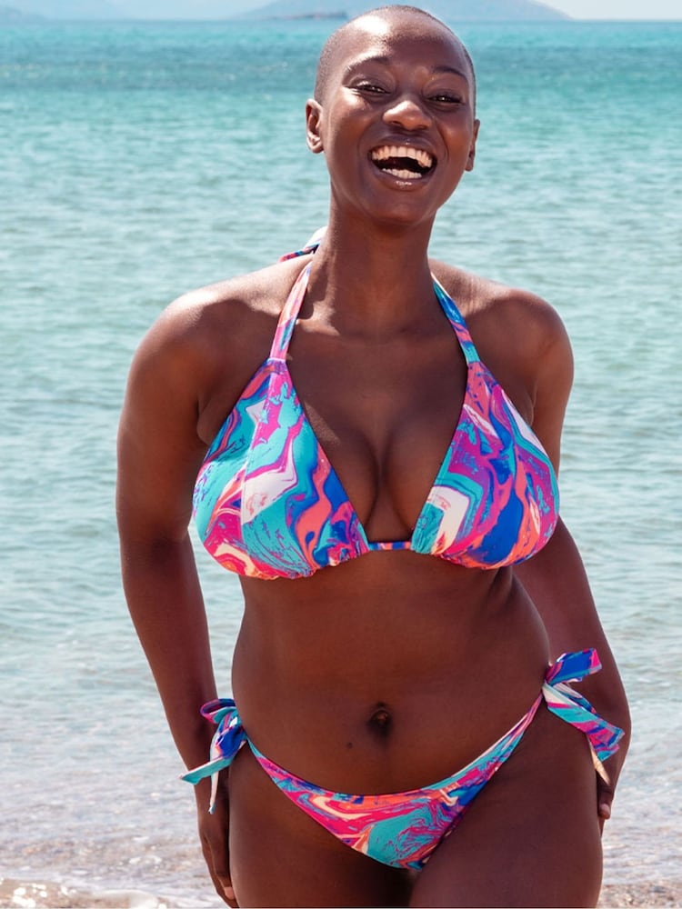 Curvy Kate Blue Ibiza String Bikini Top - Image 2 of 10