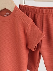 Rust Brown Baby Top and Shorts Set (0mths-2yrs) - Image 7 of 13
