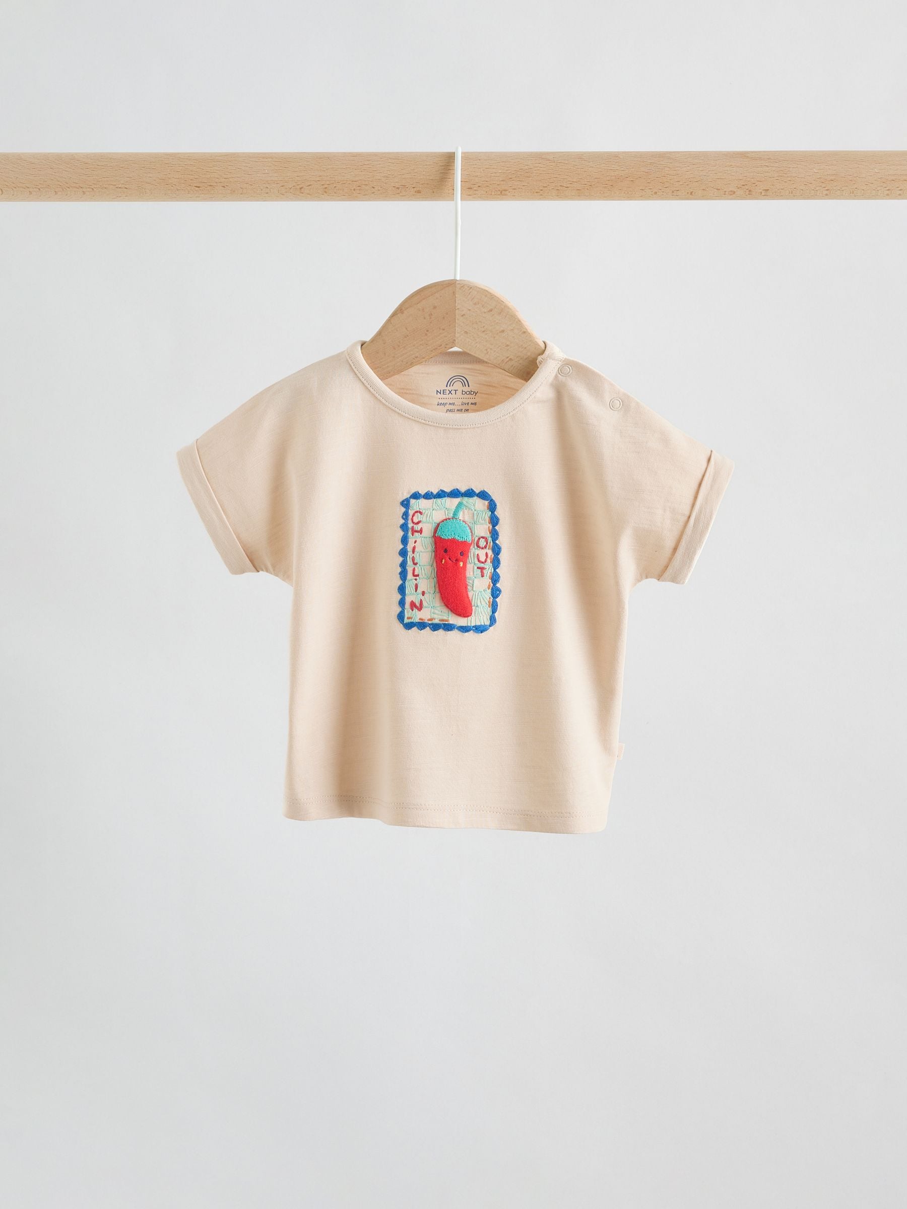 Buy Neutral Chilli Print Top and Shorts Baby Set (0mths-2yrs) from