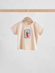 Neutral Chilli Print Top and Shorts Baby Set (0mths-2yrs) - Image 3 of 10