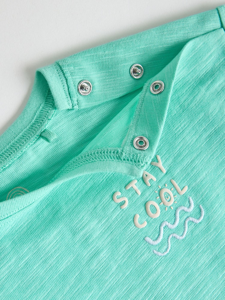 Green/Blue Stripe Top and Trousers Baby Set (0mths-2yrs) - Image 14 of 14