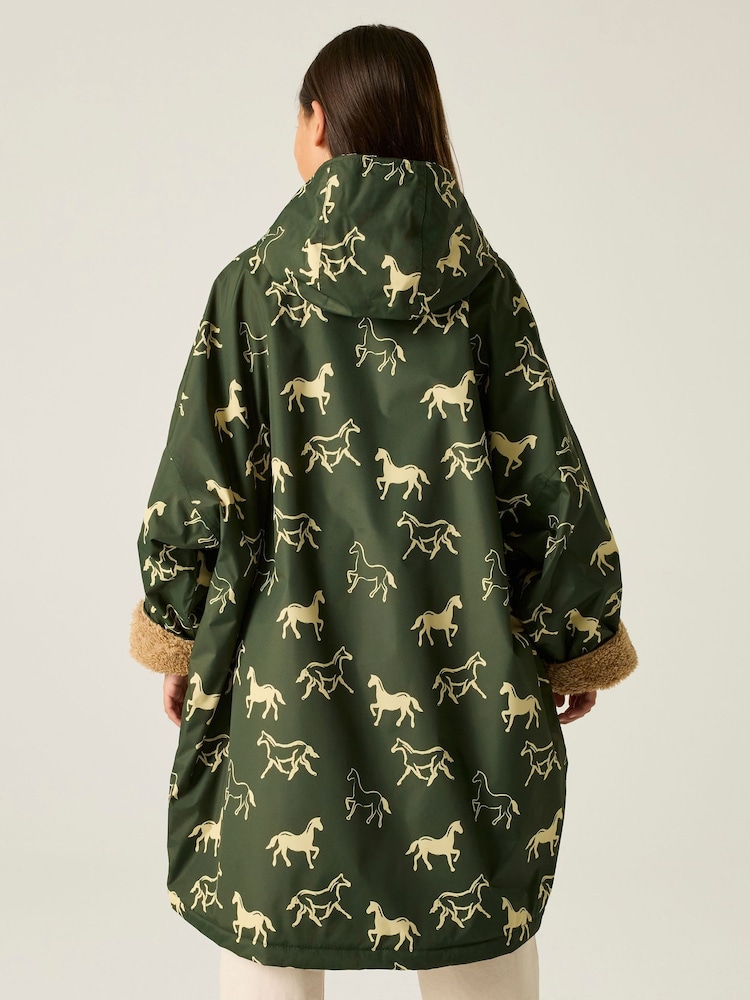 Regatta Green Junior Waterproof Robe Coat - Image 2 of 9